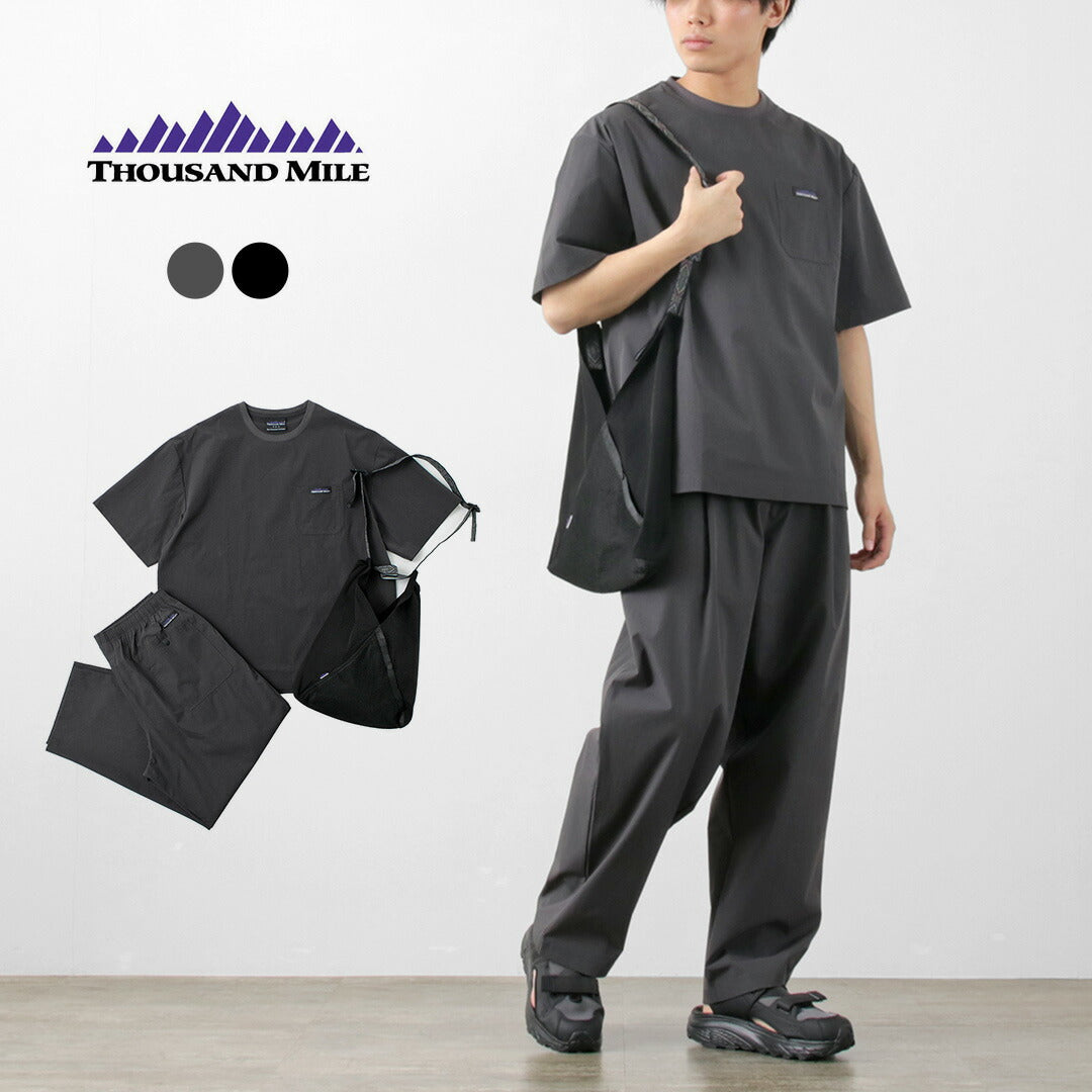 THOUSAND MILE / Short Sleeve T-Shirt and Long Pants Set