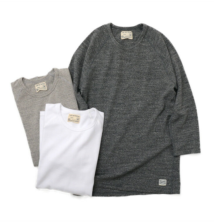 KEPANI / Raffy Spun Milled 7/10 Sleeve T-Shirt