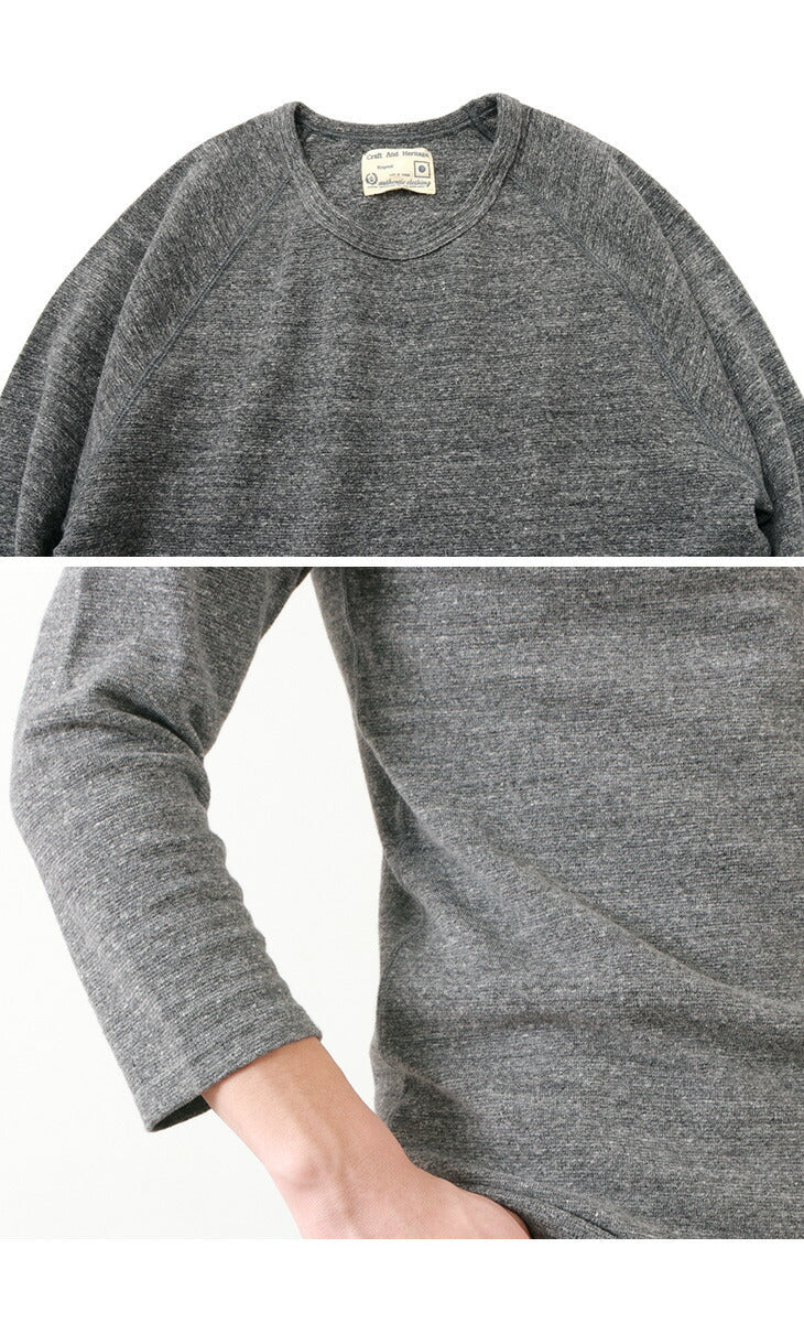 KEPANI / Raffy Spun Milled 7/10 Sleeve T-Shirt