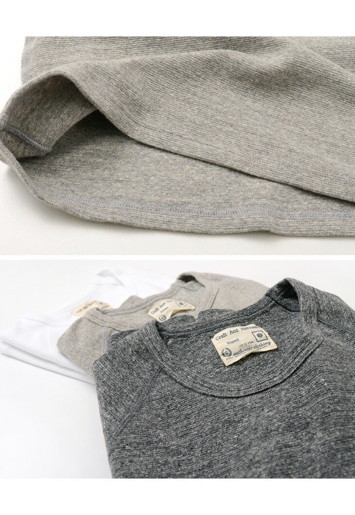 KEPANI / Raffy Spun Milled 7/10 Sleeve T-Shirt