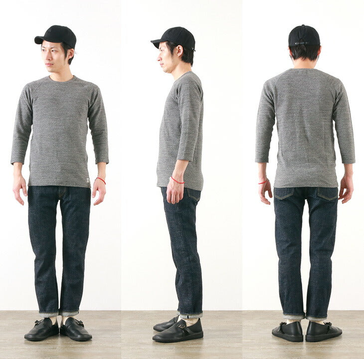 KEPANI / Raffy Spun Milled 7/10 Sleeve T-Shirt