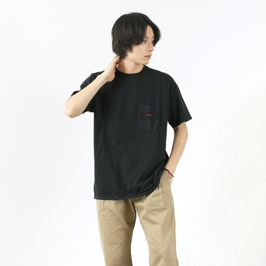 REMI RELIEF x BRIEFING / Collaboration jersey pocket T-shirt