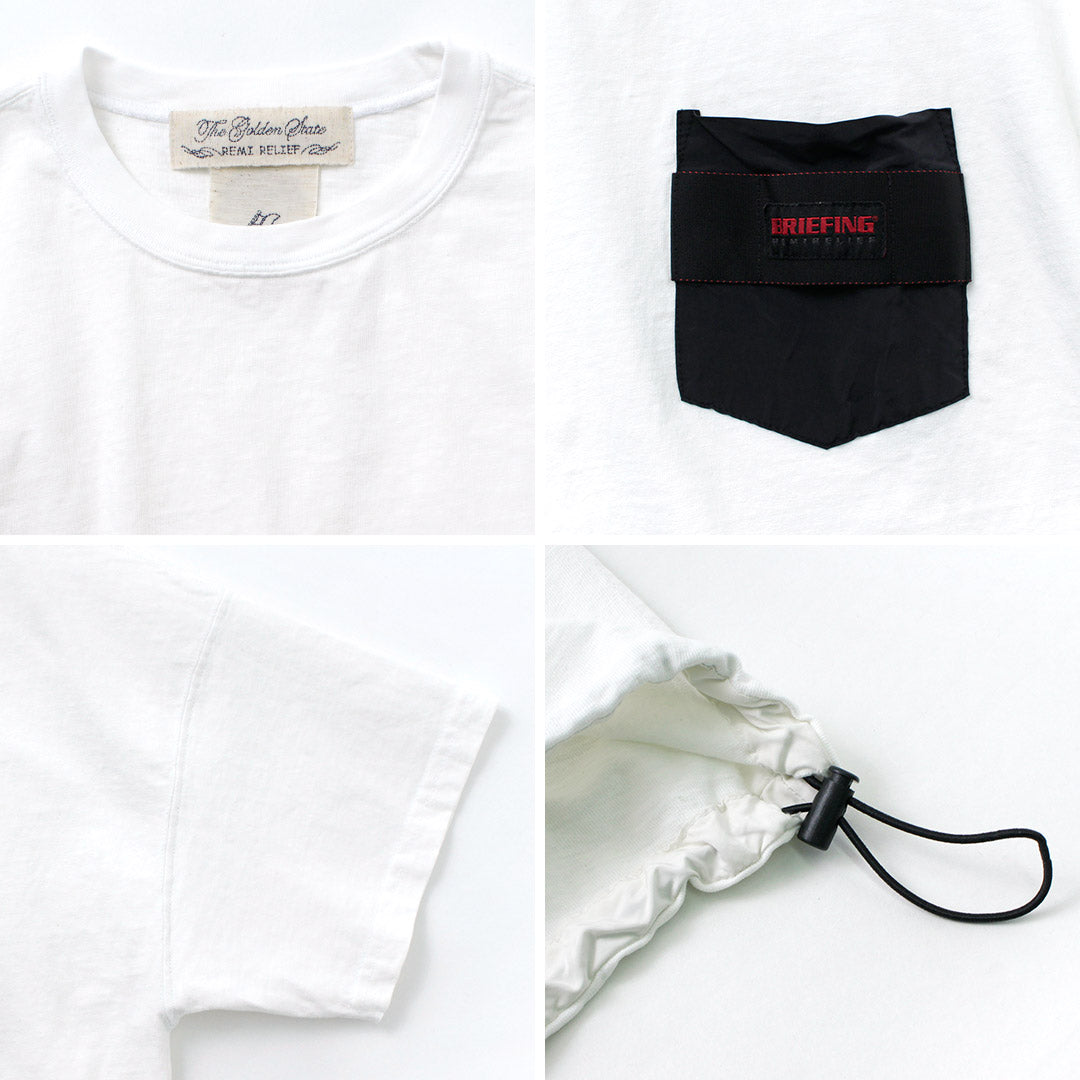 Remi relief ~ t-shirt de poche en jersey briefing / collaboration