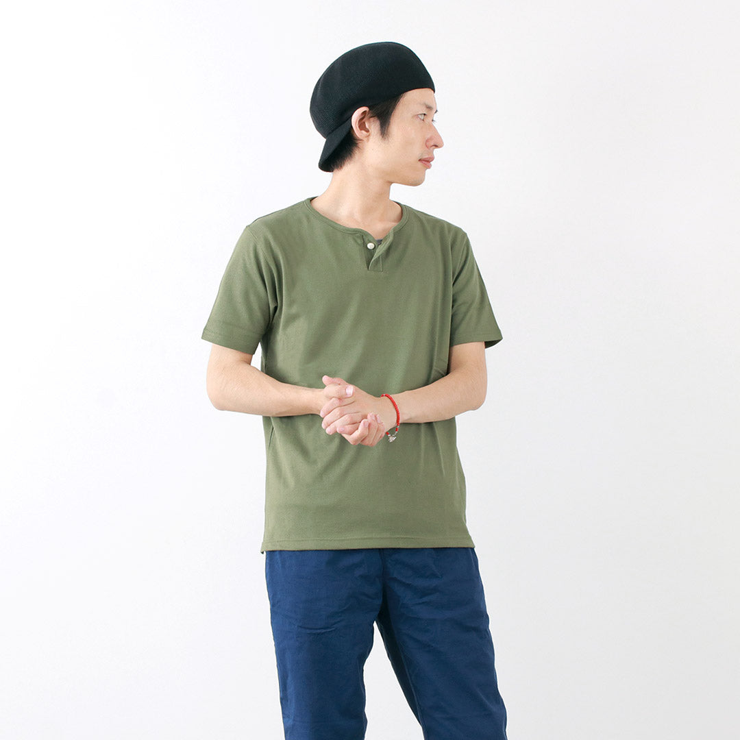 Tieasy / Summer Knits Henley Short Sleeve 티셔츠