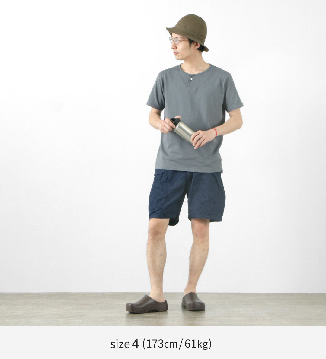 TIEASY / Summer Knits Henley Short Sleeve T-shirt