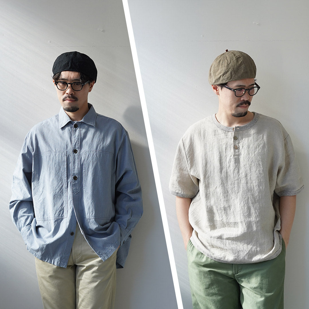 HIGHER / Cotton–Linen Weather Beret