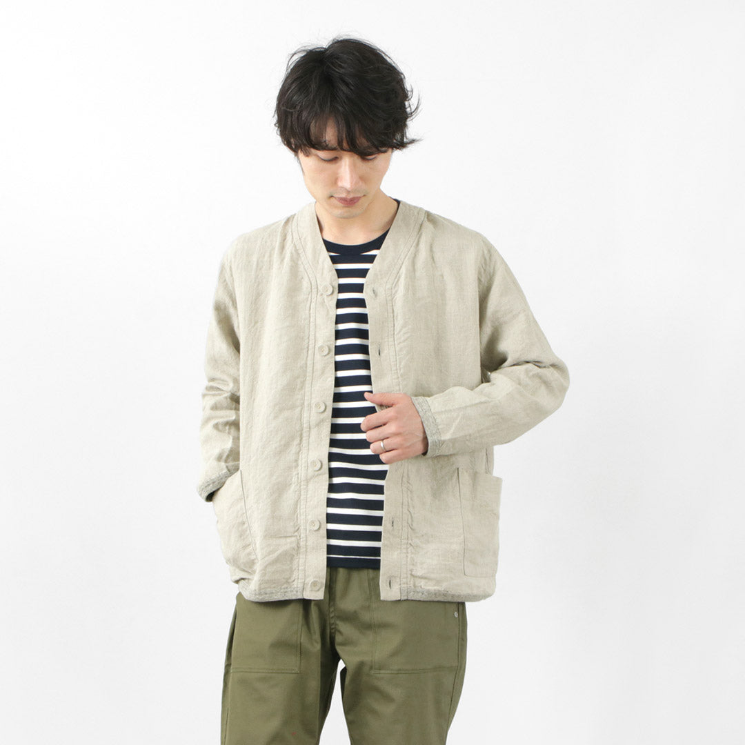 RE MADE à Tokyo Japan / French Linen Cardigan