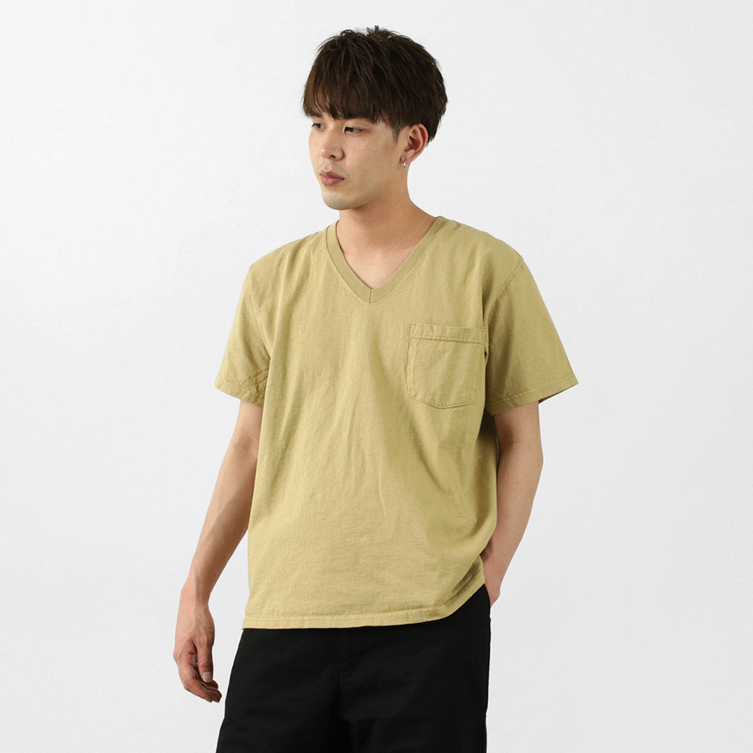 GOODWEAR / Coded short sleeve V-neck pocket T-shirt