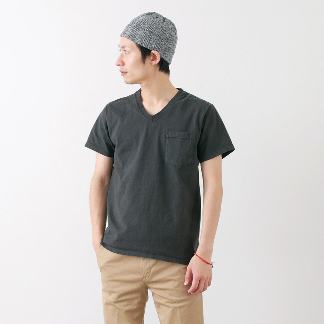 GOODWEAR / Coded short sleeve V-neck pocket T-shirt