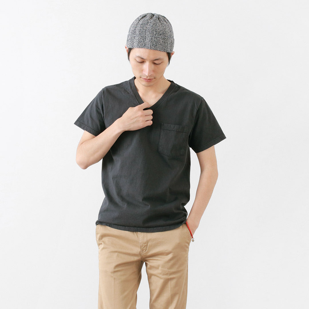 GOODWEAR / Coded short sleeve V-neck pocket T-shirt