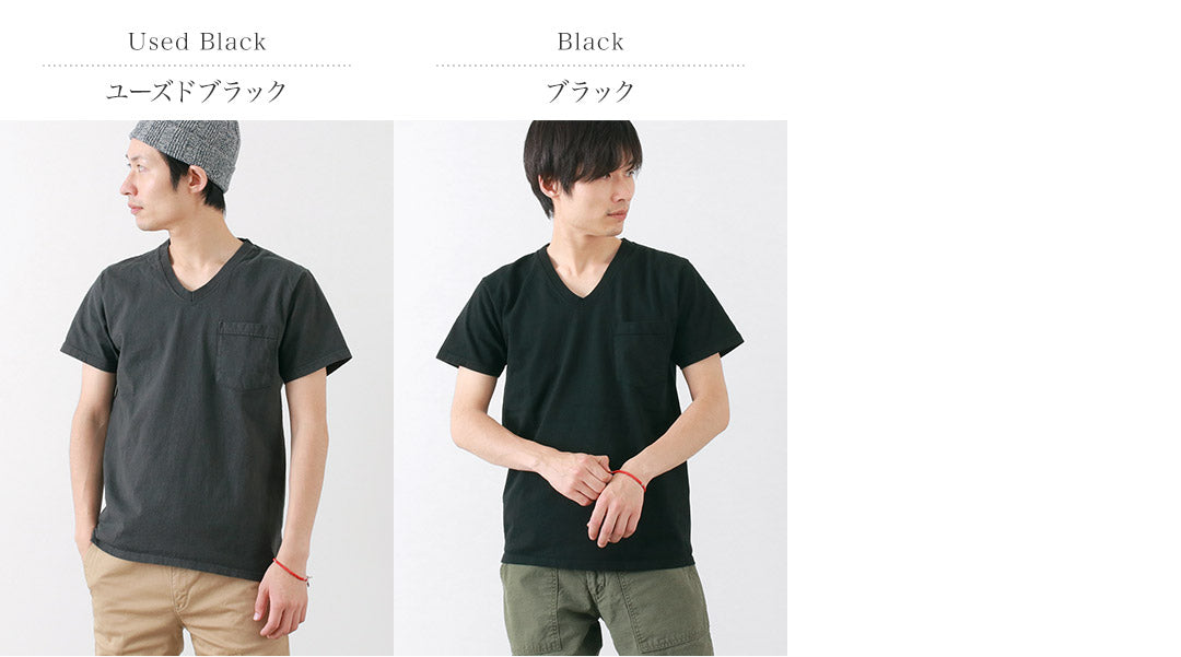 GOODWEAR / Coded short sleeve V-neck pocket T-shirt