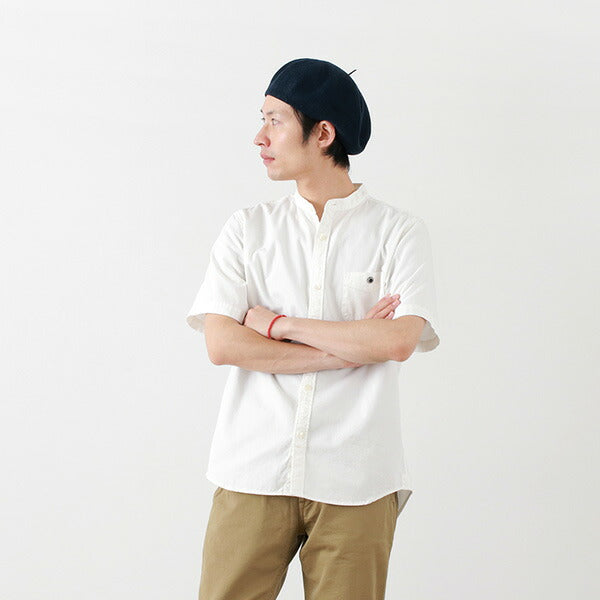 Granges / BR-7750r Ox S / S Band Collar Shirt