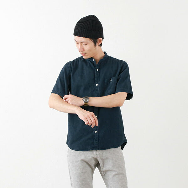 Granges / BR-7750r Ox S / S Band Collar Shirt