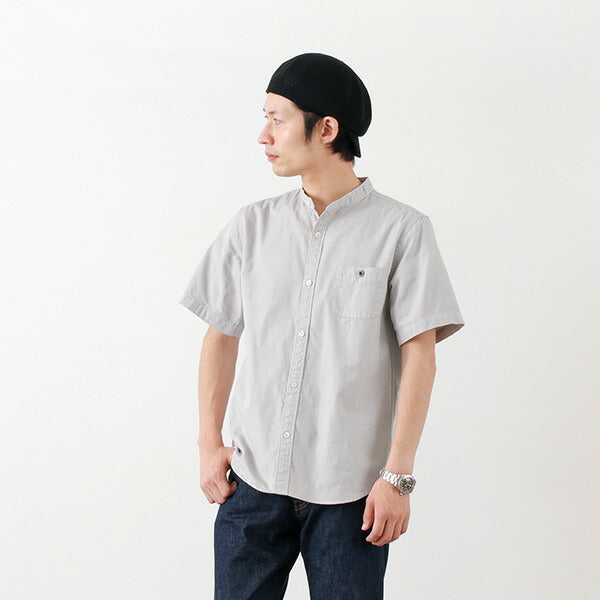 Granges / BR-7750r Ox S / S Band Collar Shirt