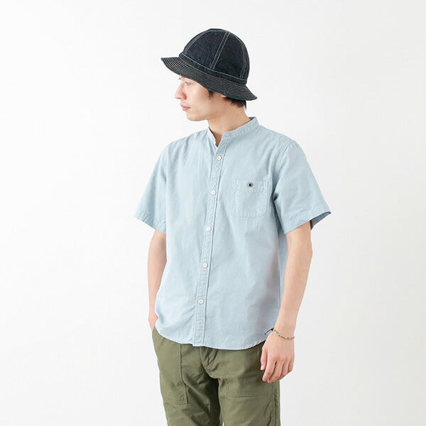 Granges / BR-7750r Ox S / S Band Collar Shirt