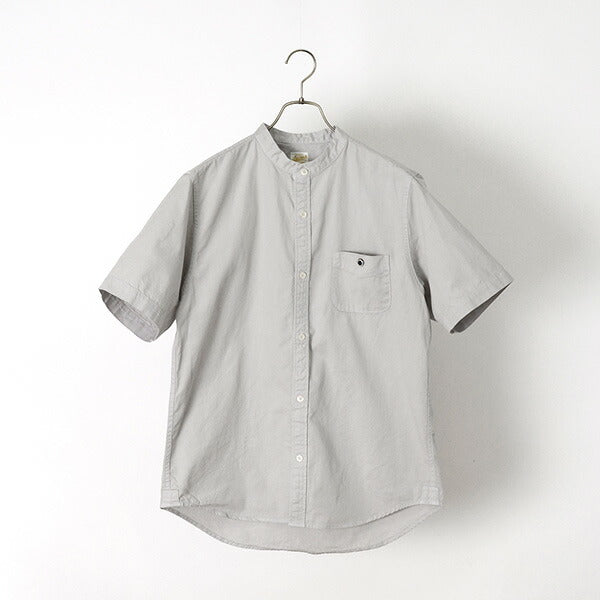 Barns / BR-7750R Ox S / S Band Collar Camiseta