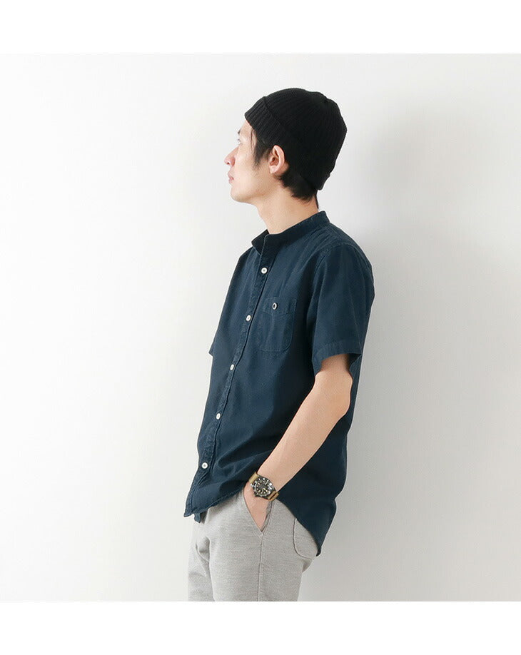 Granges / BR-7750r Ox S / S Band Collar Shirt