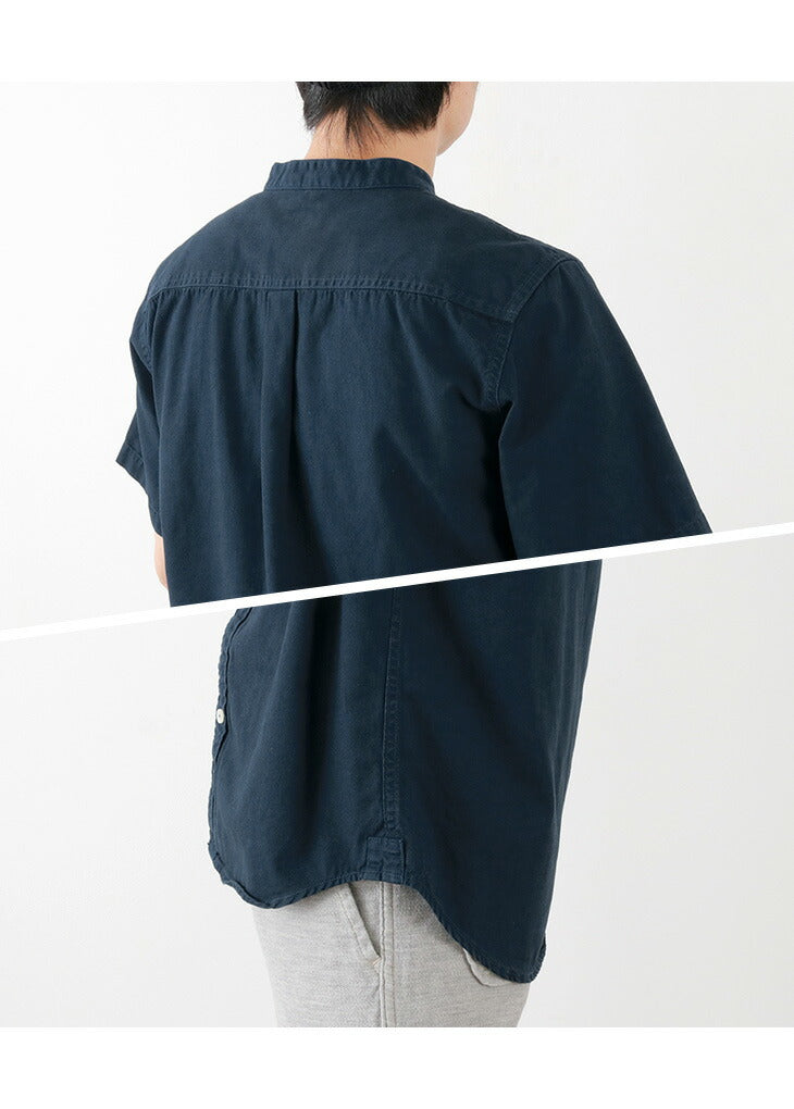 Granges / BR-7750r Ox S / S Band Collar Shirt