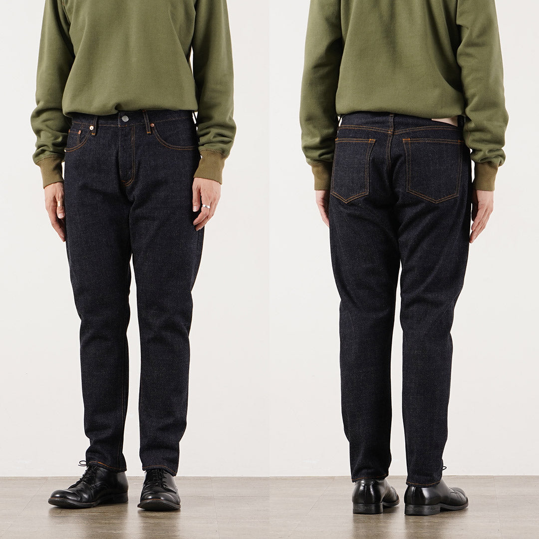 Blue refabric / 17oz Selvedge Monster Denim Semi-Wide Tapered 5-Pocket Jeans