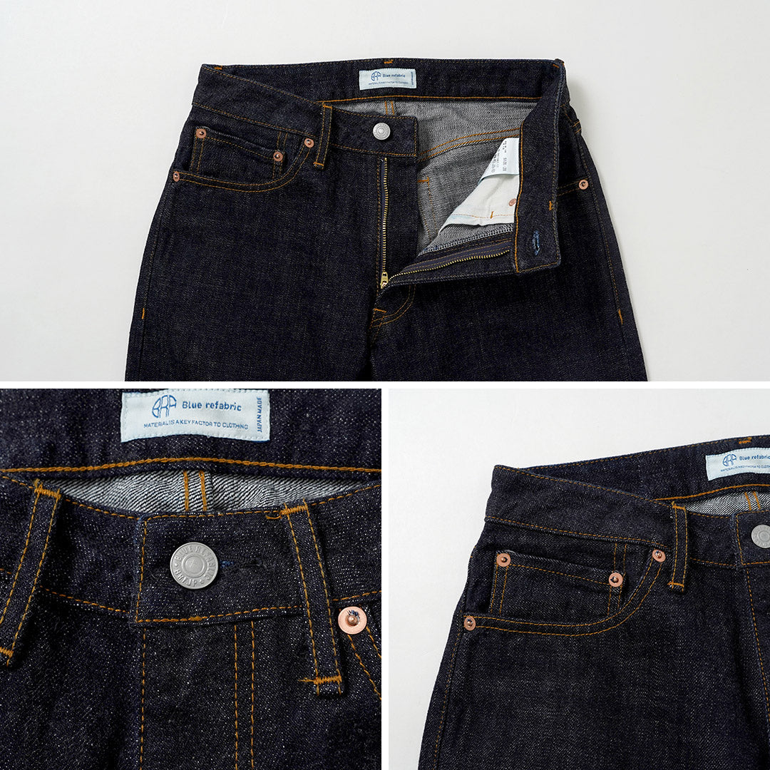 Blue refabric / 17oz Selvedge Monster Denim Semi-Wide Tapered 5-Pocket Jeans