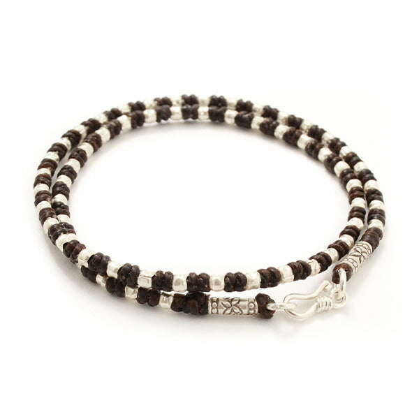 PHADUA / Wax Cord Silver Bracelet