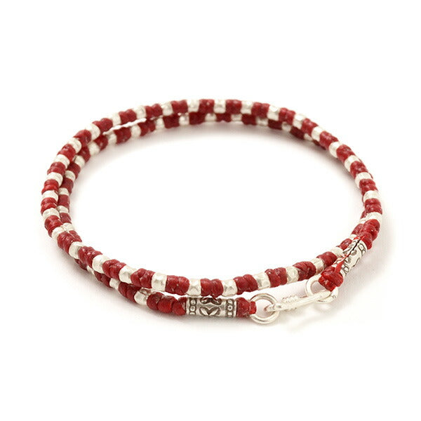 PHADUA / Wax Cord Silver Bracelet