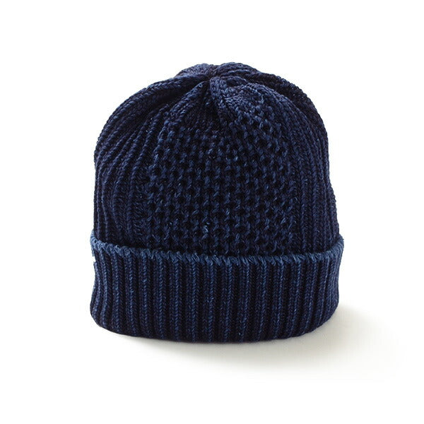 ROTOTO / Aran Cable Indigo Wax Cap