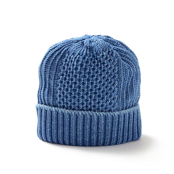 ROTOTO / Aran Cable Indigo Wax Cap