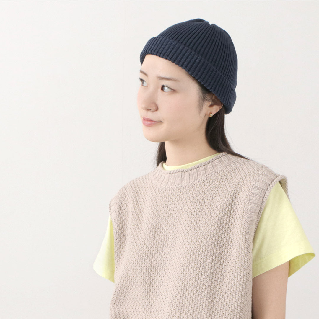 ROTOTO / Cotton Roll Up Beanie