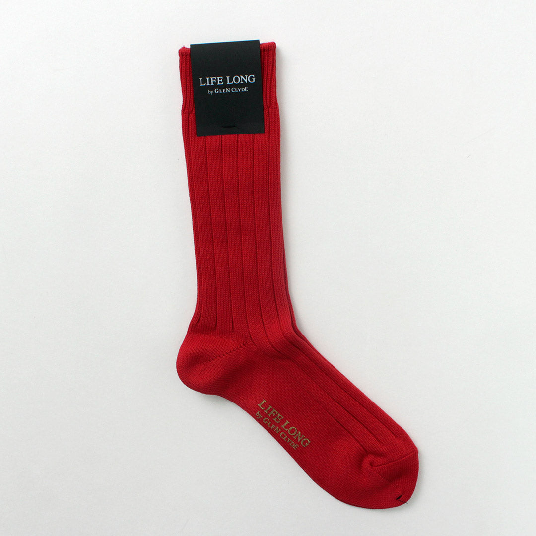 Glen Clyde / TS-1 Cotton 및 Cordura Ribbed Socks의 Life Long