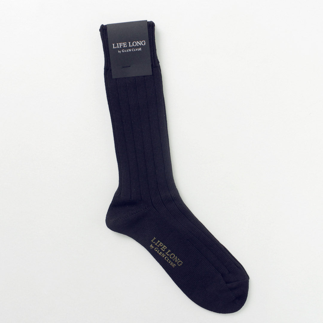 Glen Clyde / TS-1 Cotton 및 Cordura Ribbed Socks의 Life Long