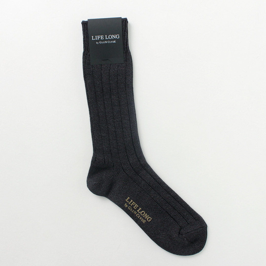 Glen Clyde / TS-1 Cotton 및 Cordura Ribbed Socks의 Life Long