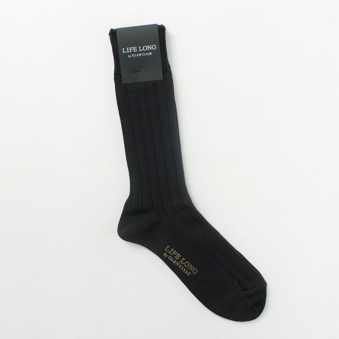 LIFE LONG BY GLEN CLYDE / TS-1 Cotton and Cordura ribbed socks