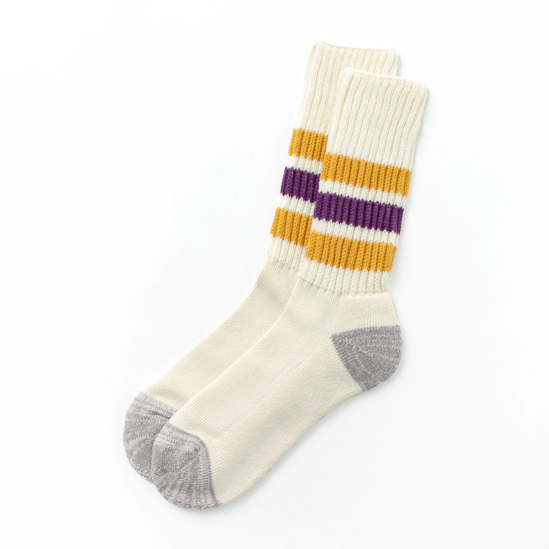 ROTOTO / R1255 Coarse Ribbed Old School Socks