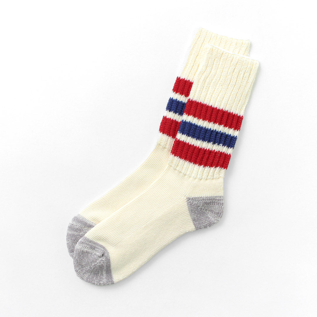 ROTOTO / R1255 Coarse Ribbed Old School Socks