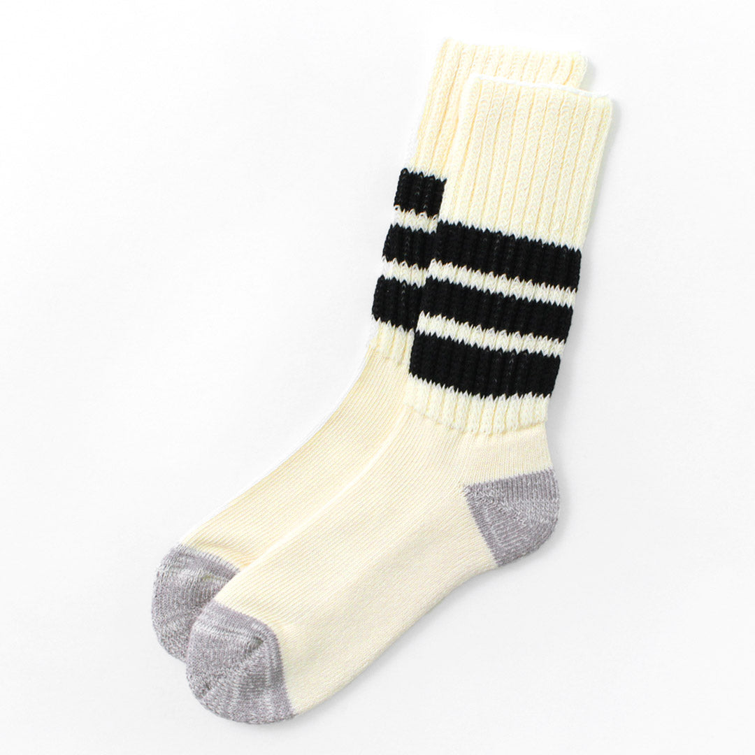 ROTOTO / R1255 Coarse Ribbed Old School Socks