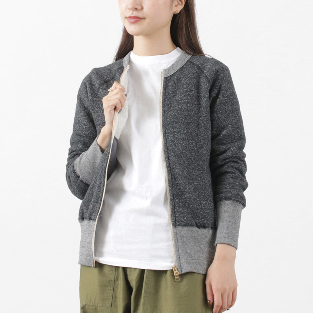 Kepani / Crew Neck Full Zip Sweat Jacket