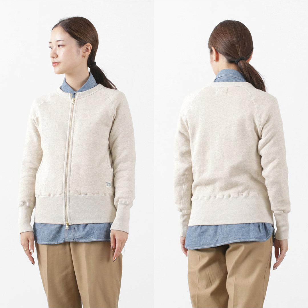 Kepani / Crew Neck Full Zip Sweat Jacket