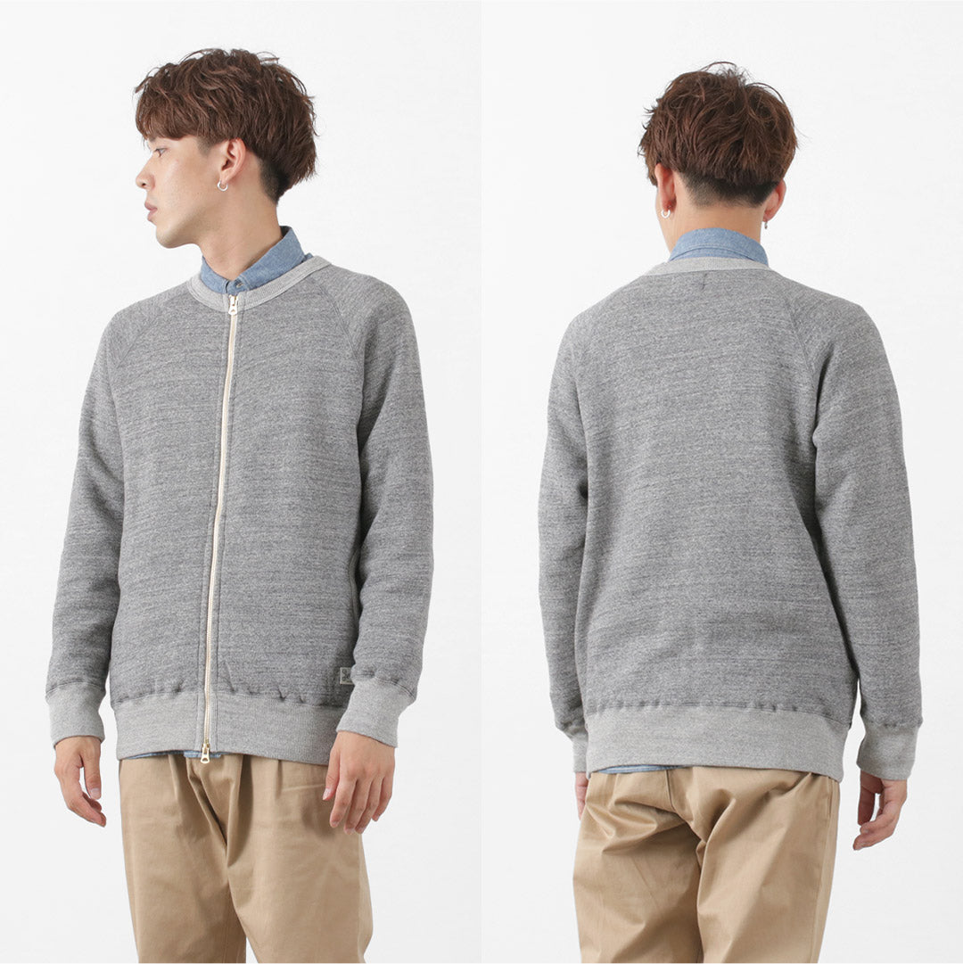 Kepani / Crew Neck Full Zip Sweat Jacket