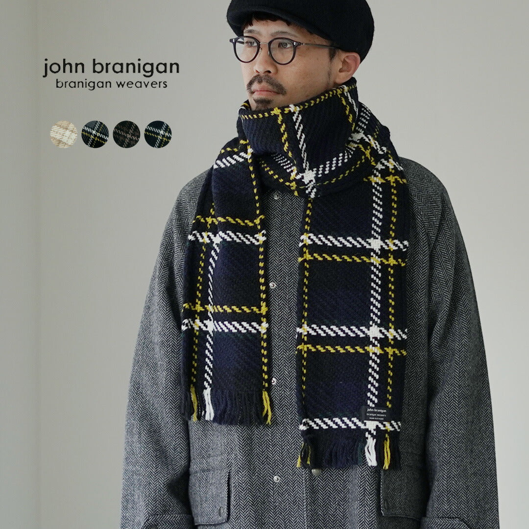 JOHN BRANIGAN / Irish Tweed Knit Scarf Scarf