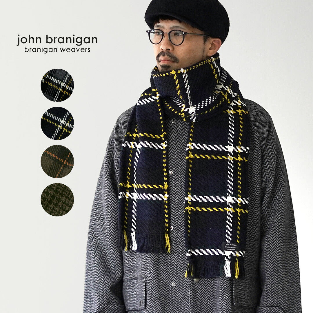 JOHN BRANIGAN / 아이리시 트위드 니트 스카프 스카프
