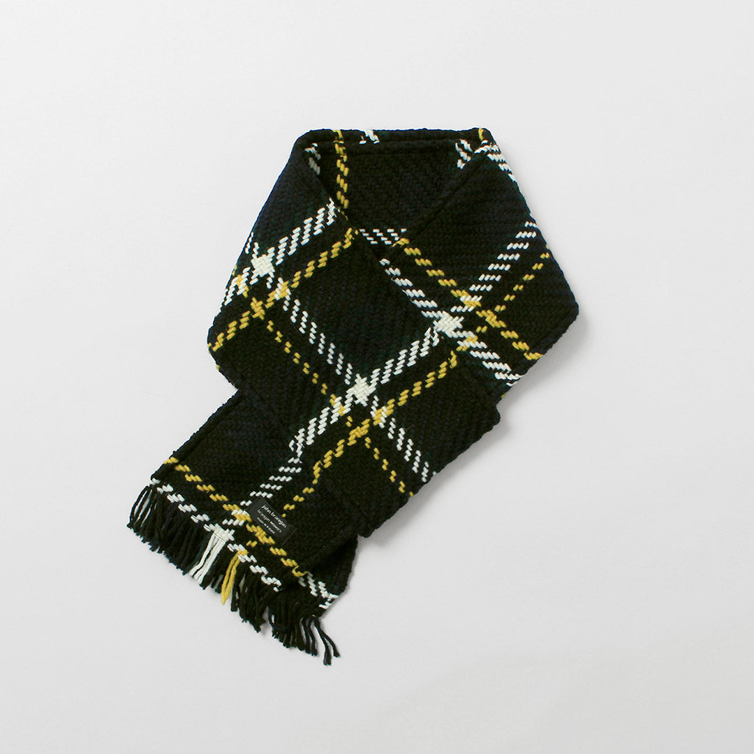 JOHN BRANIGAN / 아이리시 트위드 니트 스카프 스카프