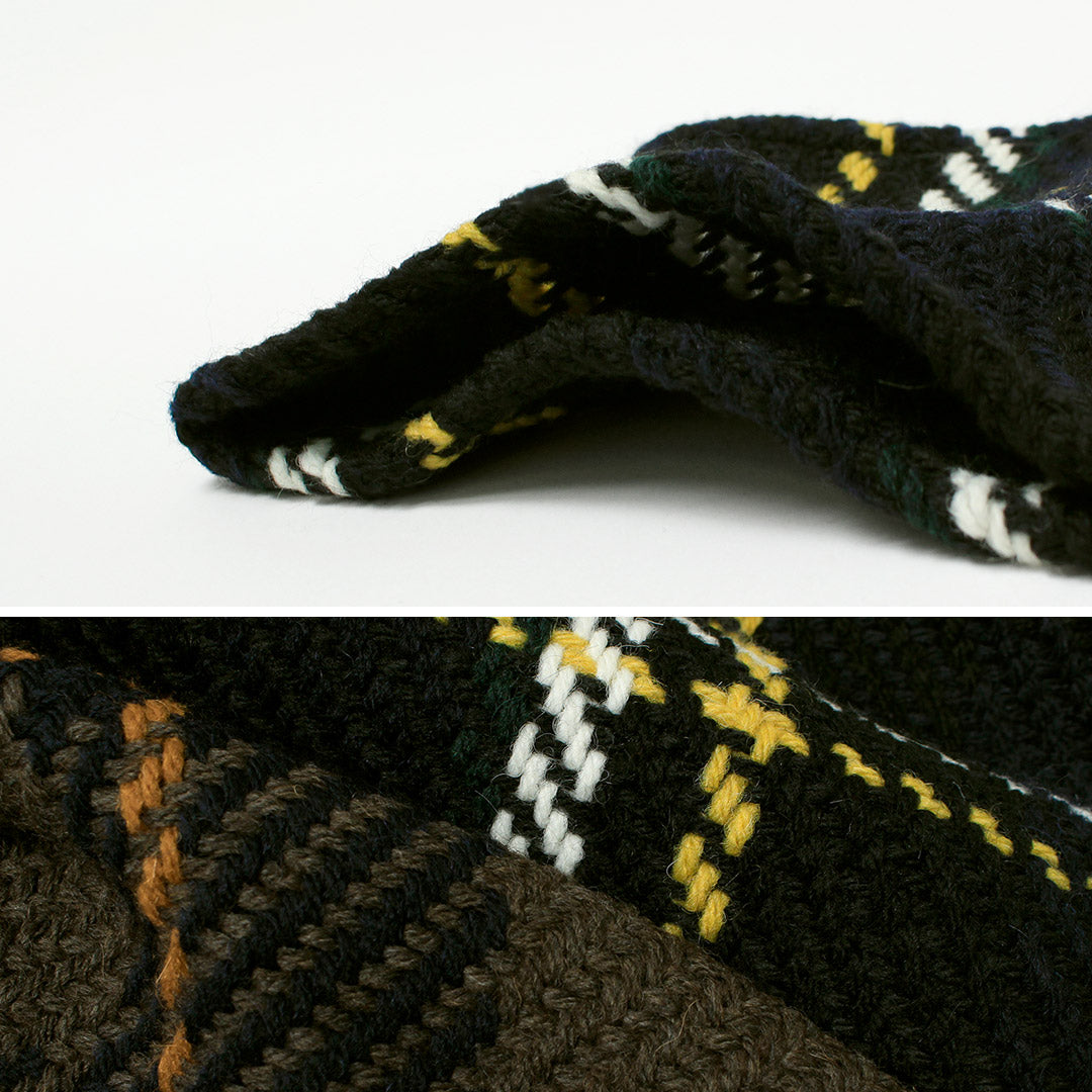 JOHN BRANIGAN / 아이리시 트위드 니트 스카프 스카프