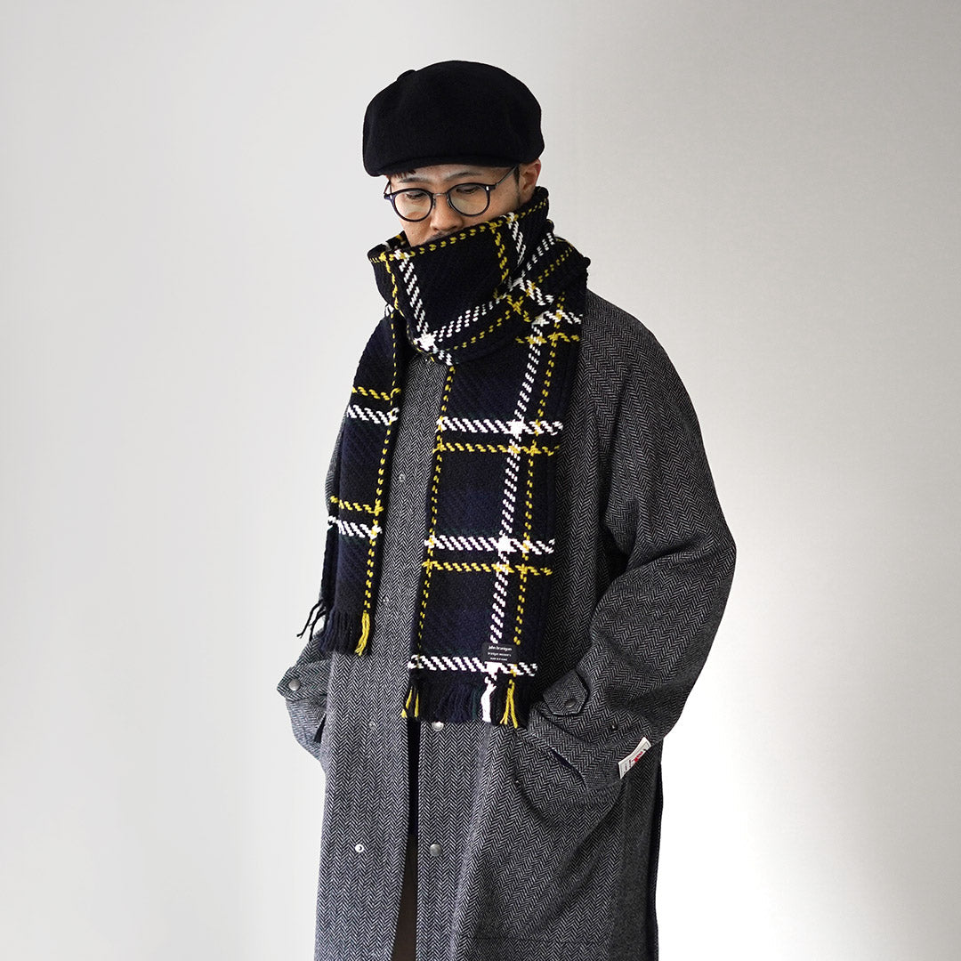 JOHN BRANIGAN / 아이리시 트위드 니트 스카프 스카프