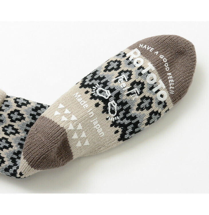 ROTOTO / R1260 Comfy Room Socks NORDIC