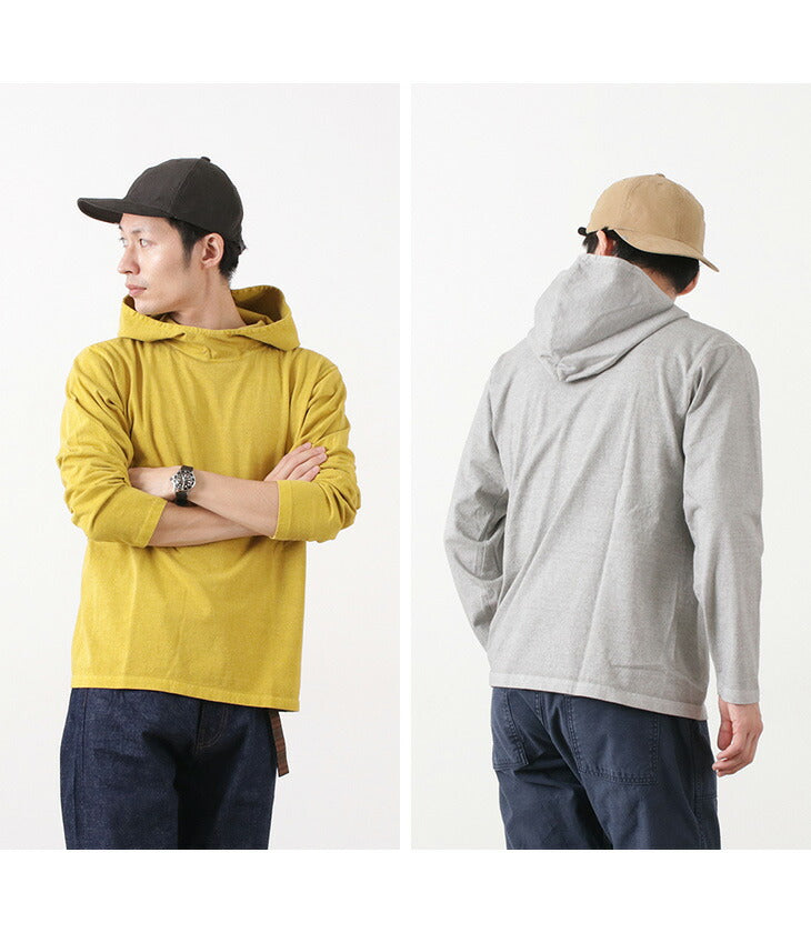 GOOD ON / Pullover hooded T-shirt/long sleeves