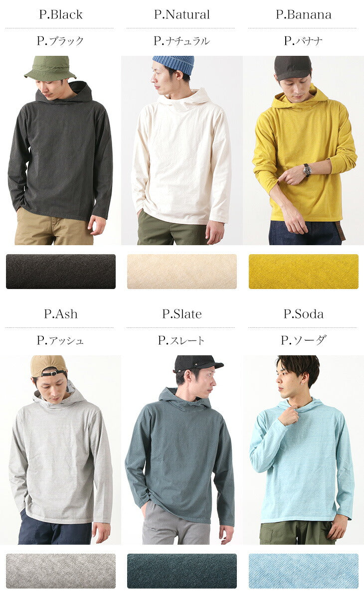 GOOD ON / Pullover hooded T-shirt/long sleeves