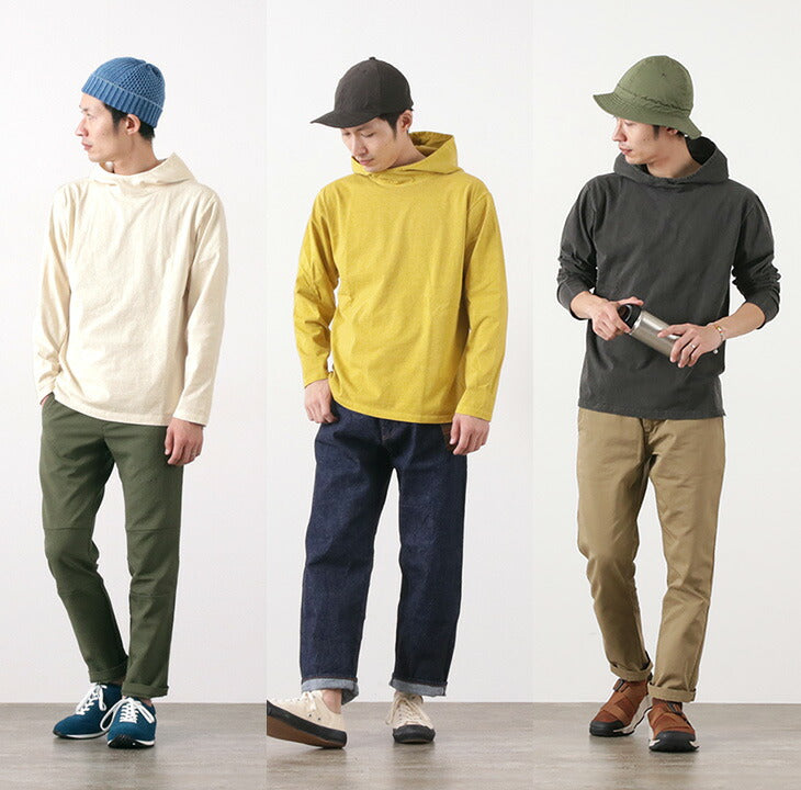 GOOD ON / Pullover hooded T-shirt/long sleeves