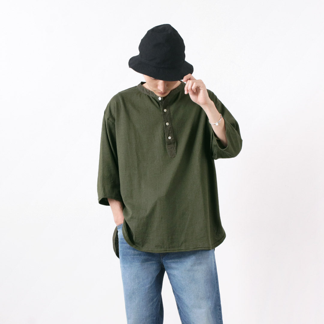 T-shirt combi de mains lents / Henry Neck