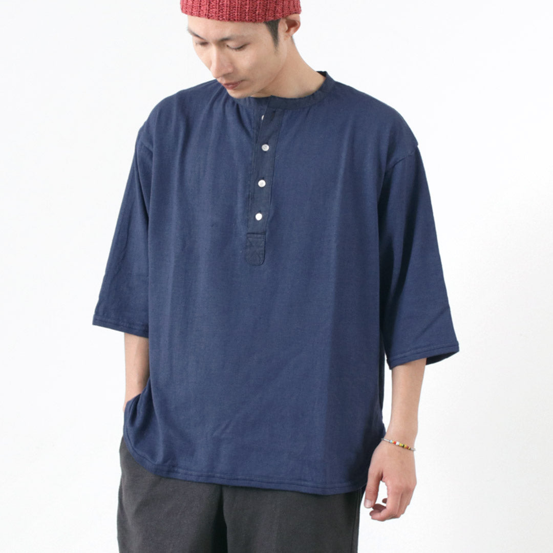 SLOW HANDS / Henry Neck Combi T-Shirt